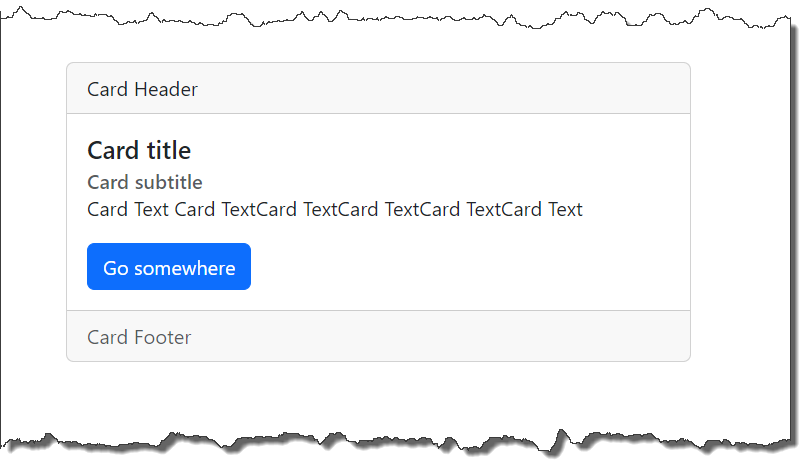 Bootstrap CSS Card