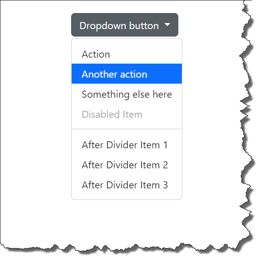 Bootstrap simple dropdown