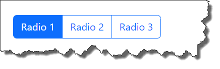 Bootstrap CSS Radio Button Group