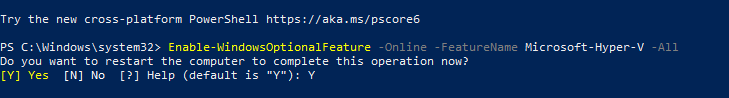 Restart Hyper-V