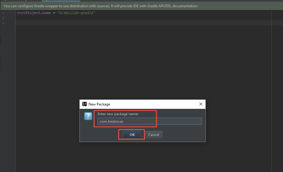 Create Java Gradle Project with Intellij IDEA Step 9