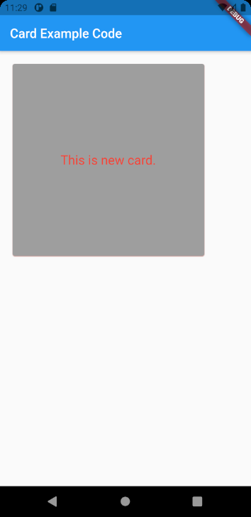 Card Widget