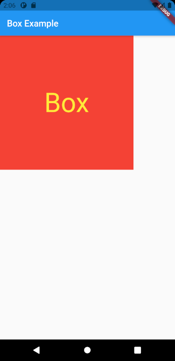 Box Widget